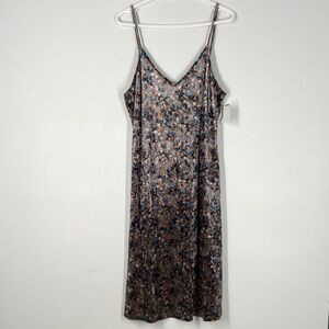 Molly Bracken Floral Midi Dress - Black and Brown